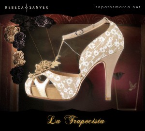Zapatos de tacÃ³n y plataforma estilo retro de Rebeca Sanver