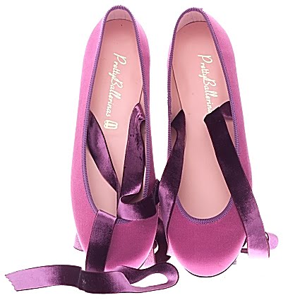 zapatillas de ballet mujer violeta