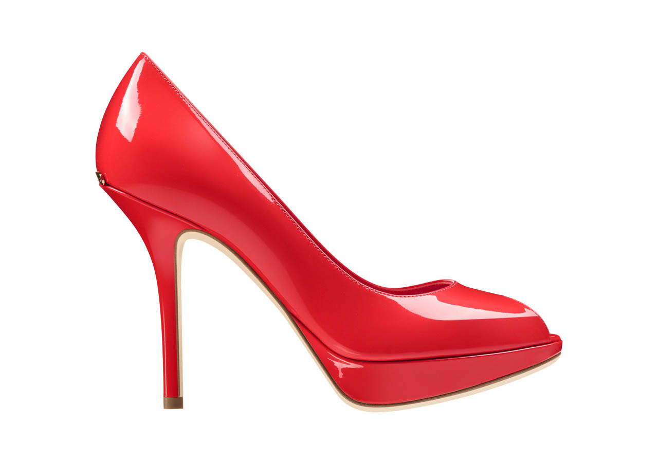 zapato mujer dior rojo
