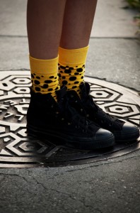 Calcetines lunares amarillos Happy Socks