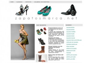 Imagen de página de inicio de Zapatos Marca