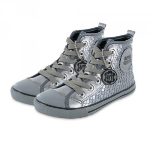 Zapatillas de Hannah Montana y Gioseppo para niños en color plata
