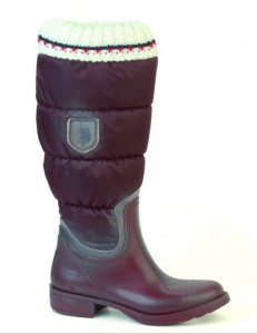 Bota alta de acolchado rojo marca US Polo Assn.