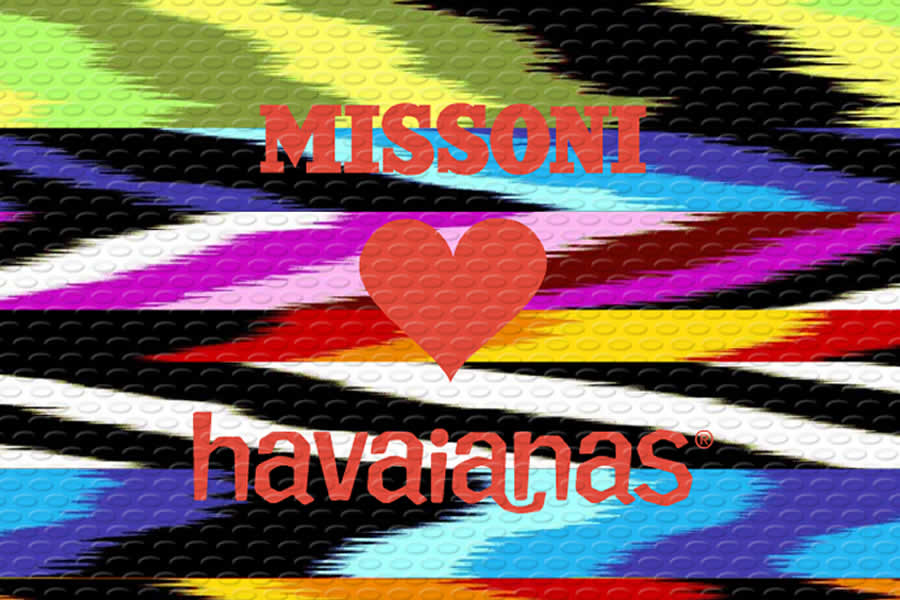 logotipo de la colección missoni loves havaianas
