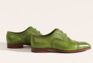 Zapatos verdes de hombre de Barker Black y su nueva coleccion 2011