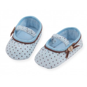 Zapatos de bebe con lunares zaules de Tutto Piccolo
