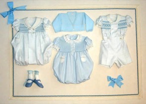 Colección zaul de ropa de bebe para La Oca Loca