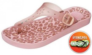 zapatos marca chanclas Ipanema animal-pink