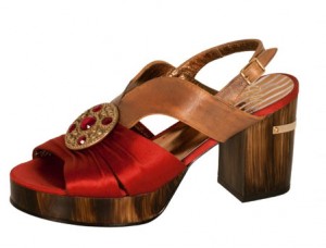 Sandalias de plataforma de madera Chocolat d'Or