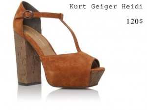 Sandalia de tacón con plataforma modelo Heidi de Kurt Geiger