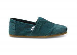 Zapatillas de pana azul de Toms