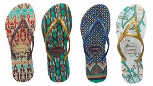 Chanclas de la marca Havaianas para verano 2011 con motivos étnicos